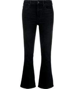 View 1 of 1 PAIGE Colette Cropped Flared Jeans in Black