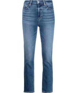 View 1 of 1 PAIGE High-Waisted Cropped Skinny Jeans in Blue