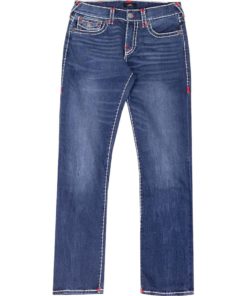 View 1 of 1 True Religion Ricky Super T Straight Jean in Blue